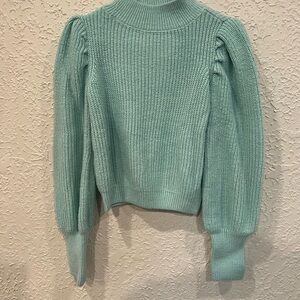 SO Women's Mint Turtleneck Sweater